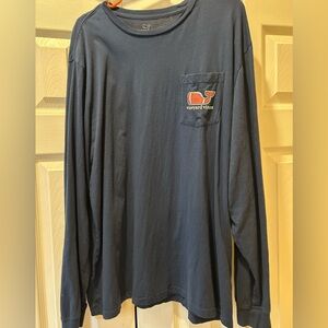 Vineyard Vines Men's Navy Long Sleeve Tee